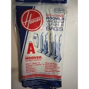 NWT Sealed Pack of 3 Genuine Hoover Type‎ A Upright Vacuum Cleaner Bags
